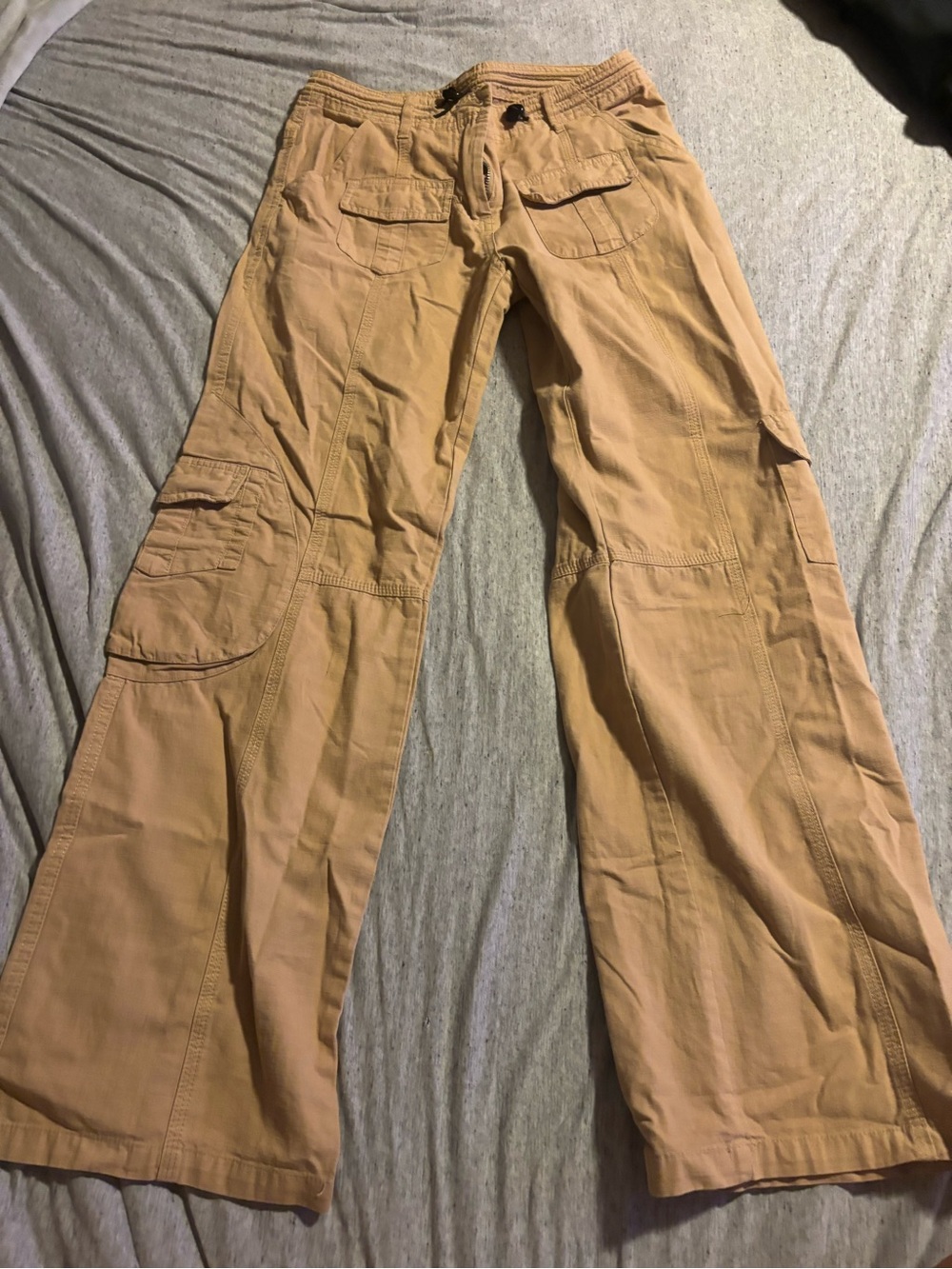 Brandy Melville Cargo Tan Utility Pants